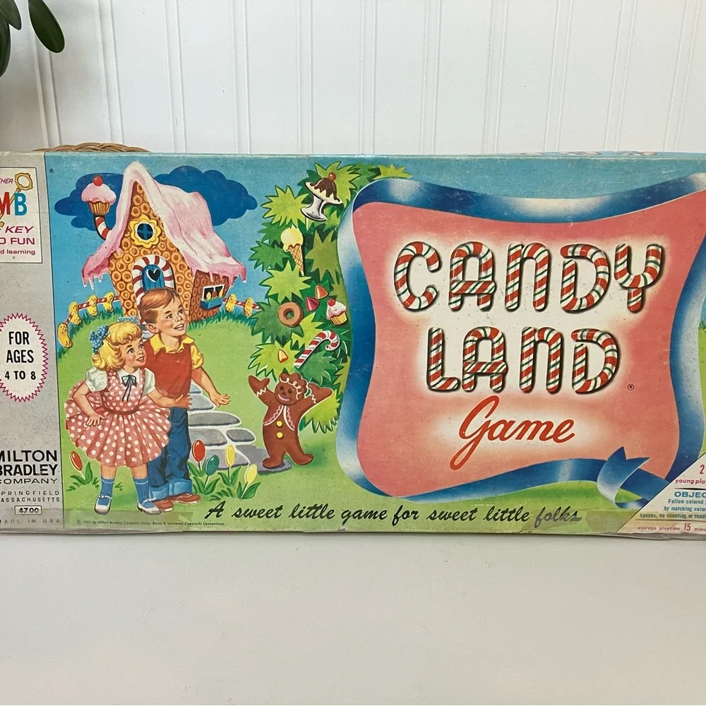 Vintage MCM 1955 Candy Land Game by Milton Bradley Midcentury Modern 1950s MB - Picture 6 of 16